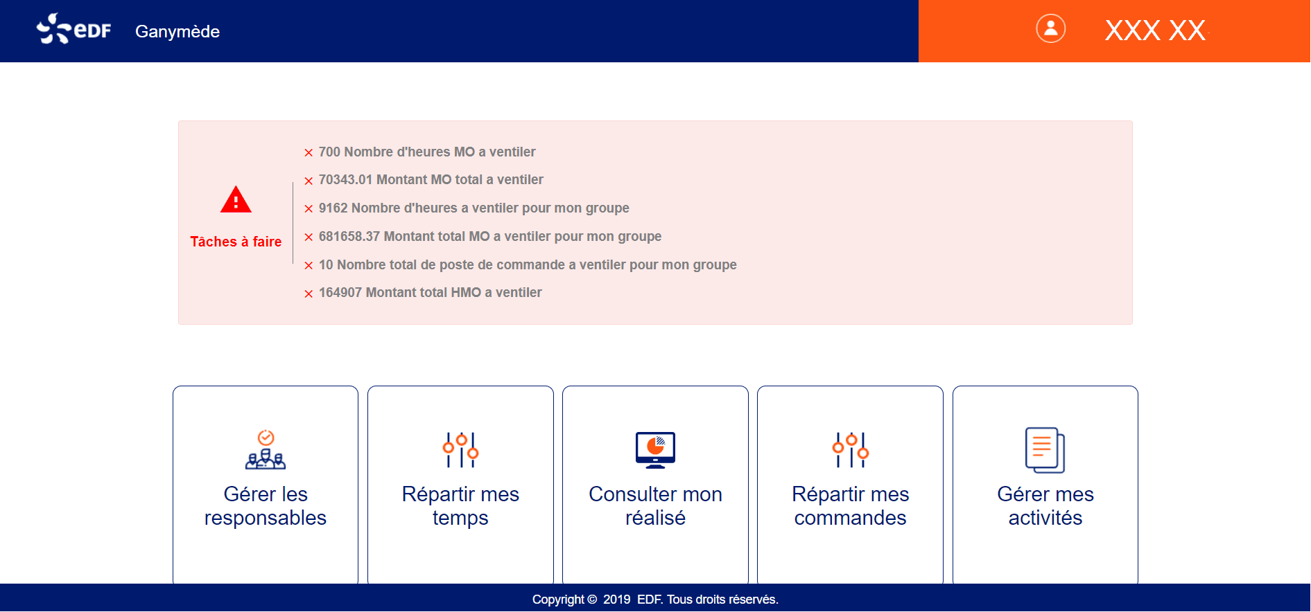 Ganymède — Outil de suivi budgétaire (EDF) 2