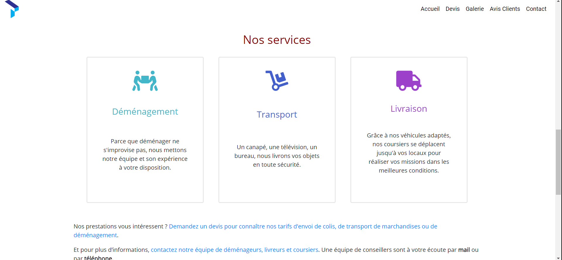 Total Transports 75 — Site vitrine & simulateur de devis 1